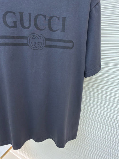 Gucci Cotton Jersey T-shirt with Devoré Detail "Grey"