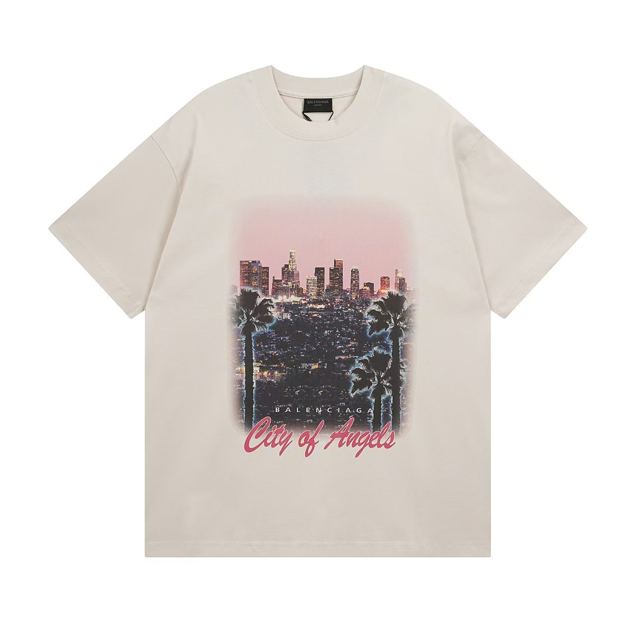Balenciaga City Of Angels T-Shirt "Beige"