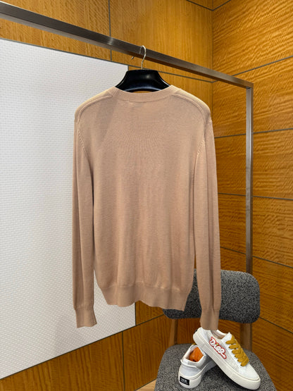 Burberry B Shield Wool Blend Sweater "Beige"
