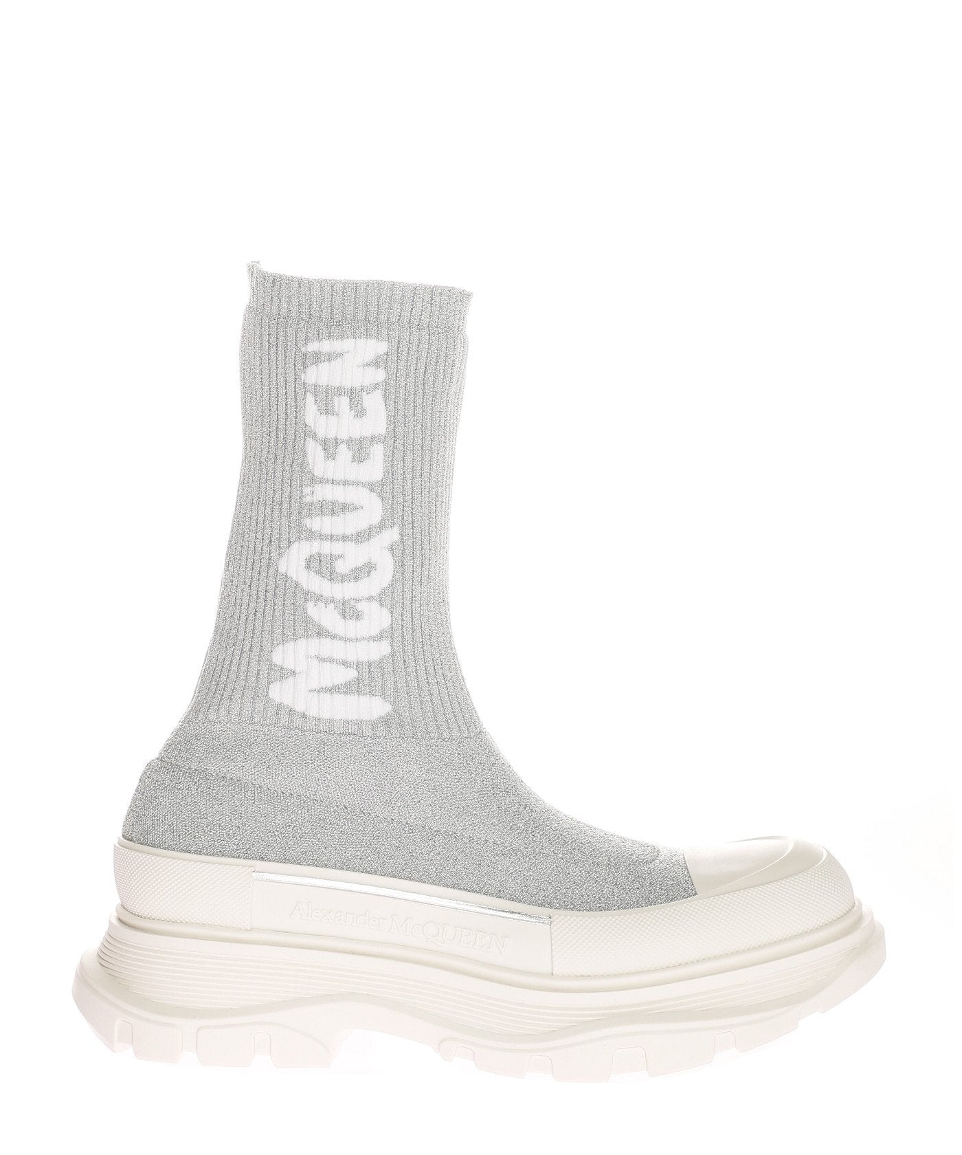 Alexander McQueen Tread Slick Boot "Ribbed Grey"