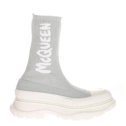 Alexander McQueen Tread Slick Boot "Ribbed Grey"