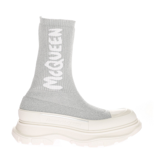 Alexander McQueen Tread Slick Boot "Ribbed Grey"
