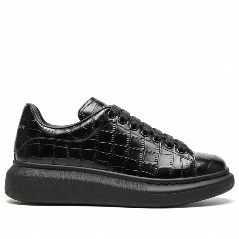 Alexander McQueen Oversized "Black Croc"