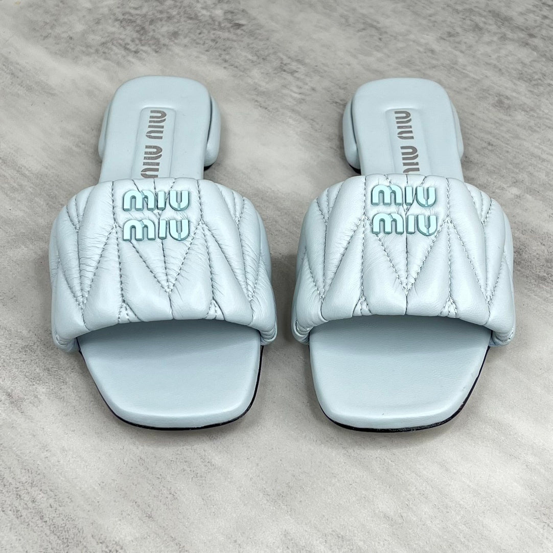 Miu Miu Slides "Baby Blue"