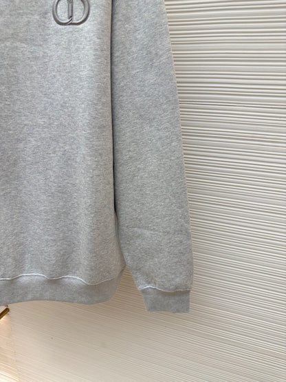 Dior CD Icon Sweatshirt "Gray Cotton Fleece"