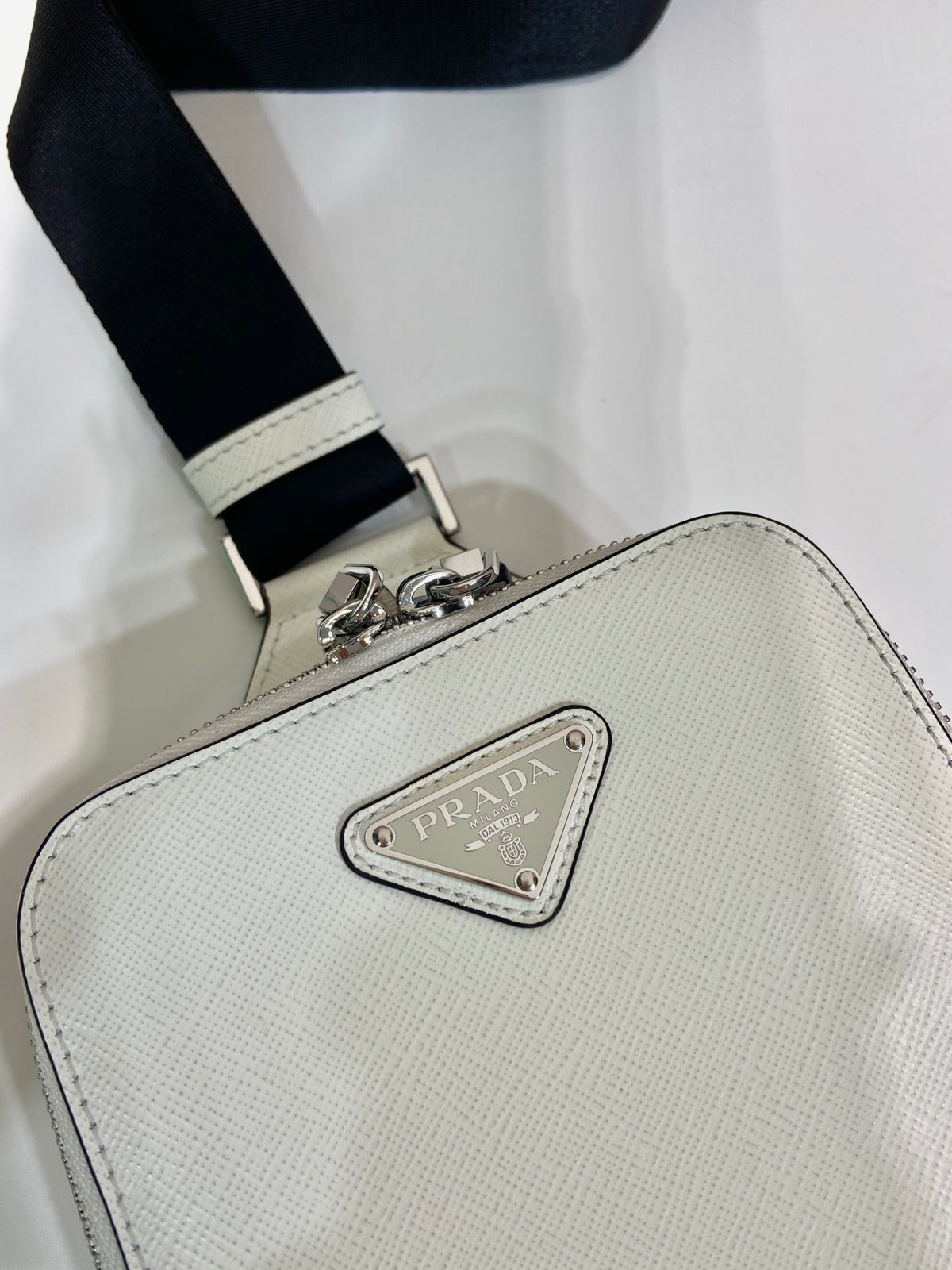 Prada Brique Saffiano Leather Bag