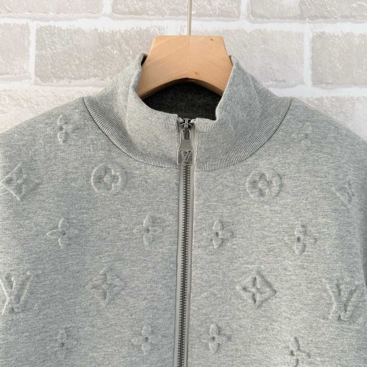 Louis Vuitton Monogram Embossed Track Top "Grey"