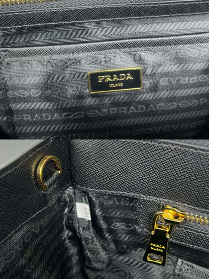 Prada Galleria Large Saffiano Leather Bag "Black"