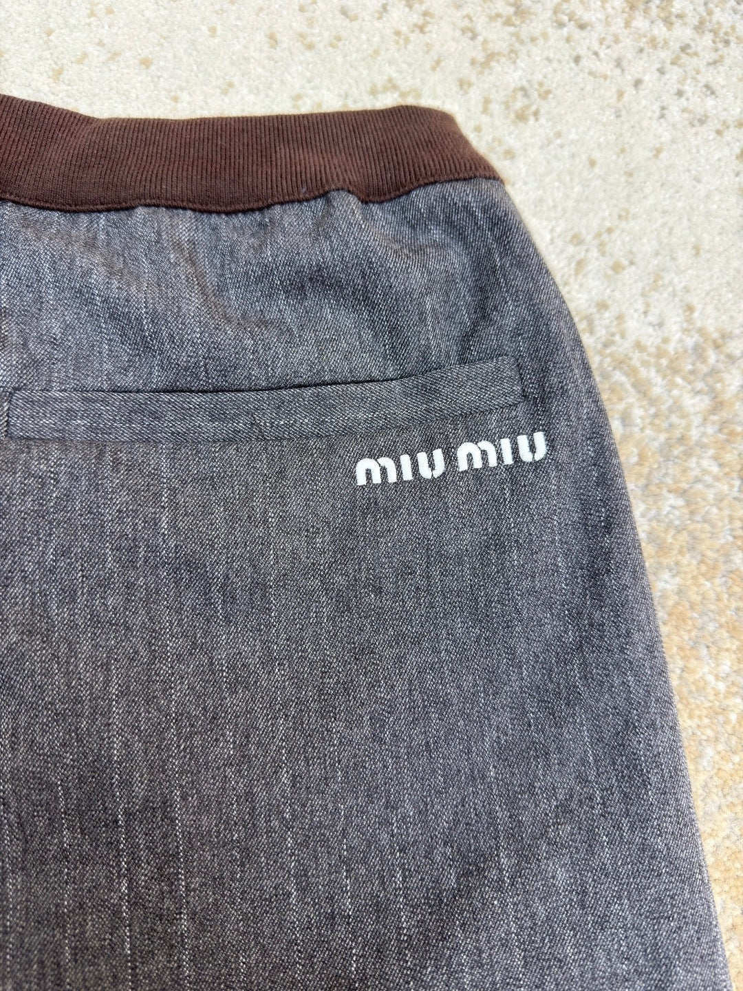 Miu Miu Pinstripe Pants "Grey"