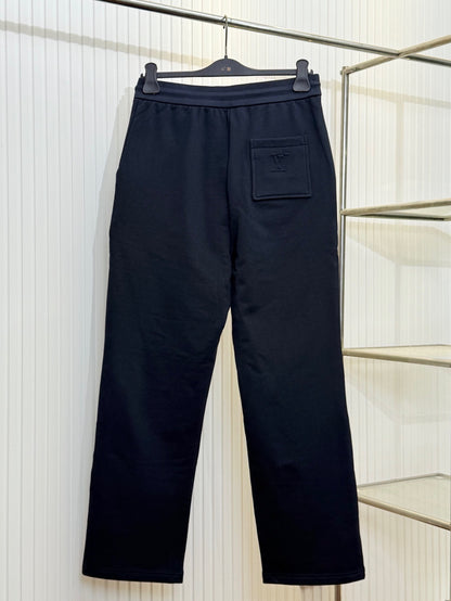 Louis Vuitton Embossed Signature Detail Pants "Black"
