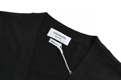Thom Browne 4-Bar Cardigan "Black"
