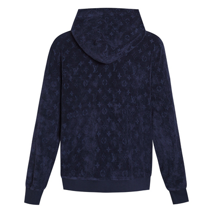 Louis Vuitton Monogram French Terry Zip-Through Hoodie "Dark Navy"
