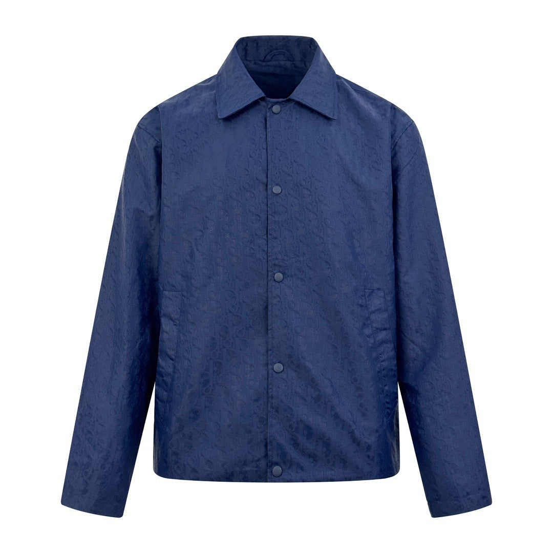 Dior Oblique Blouson Jacket "Blue Technical Jacquard"