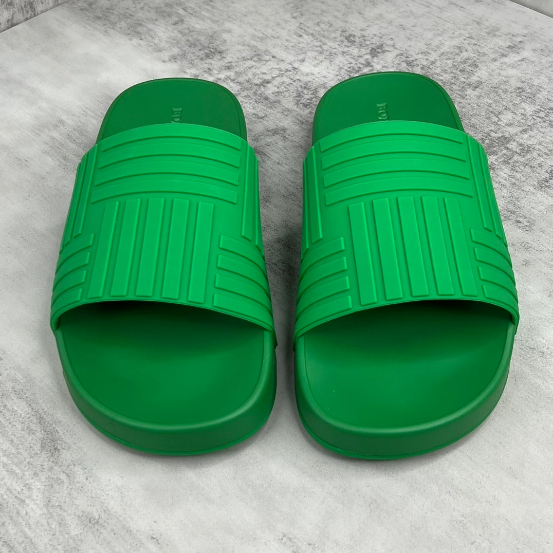 Bottega Veneta Slides "Green"