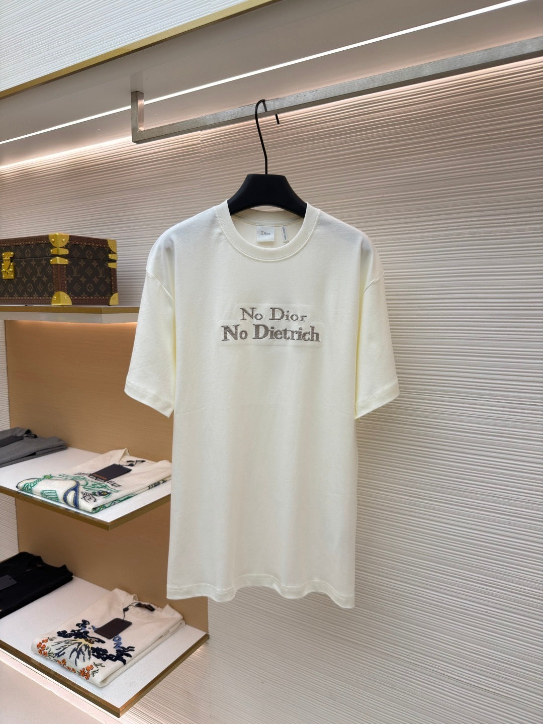 Dior T-Shirt with Embroidery "White Cotton Jersey"