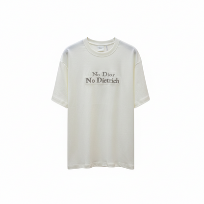 Dior T-Shirt with Embroidery "White Cotton Jersey"