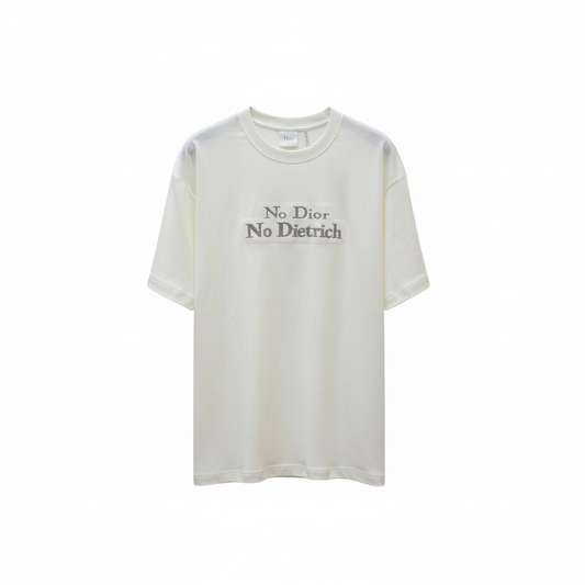 Dior T-Shirt with Embroidery "White Cotton Jersey"