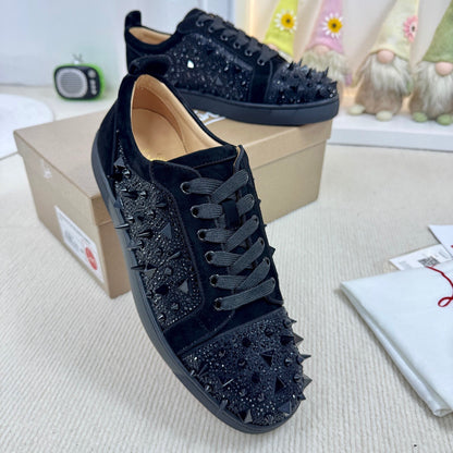 Christian Louboutin Louis Junior P Pik Pik Strass "Black"