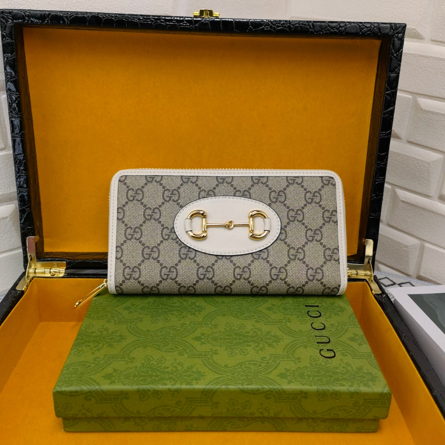 Gucci Horsebit 1955 Zip Around Wallet