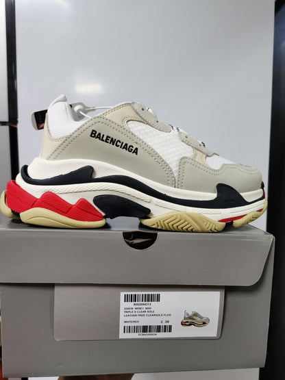 Balenciaga Triple S "White-Black-Red"