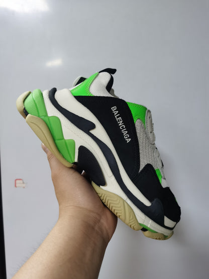 Balenciaga Triple S "White-Fluo Green"