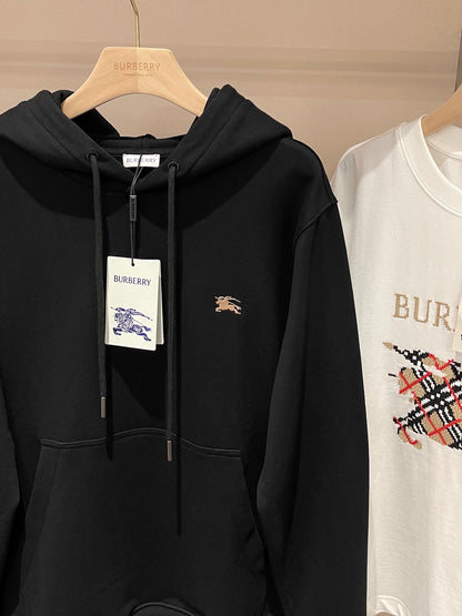 Burberry Cross Stitch EKD Cotton Hoodie "Black"