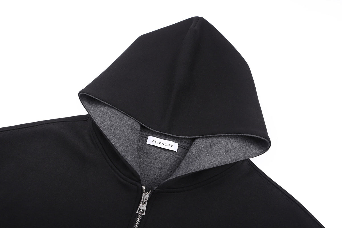 Givenchy Couture Seam Zipped Hoodie "Black"