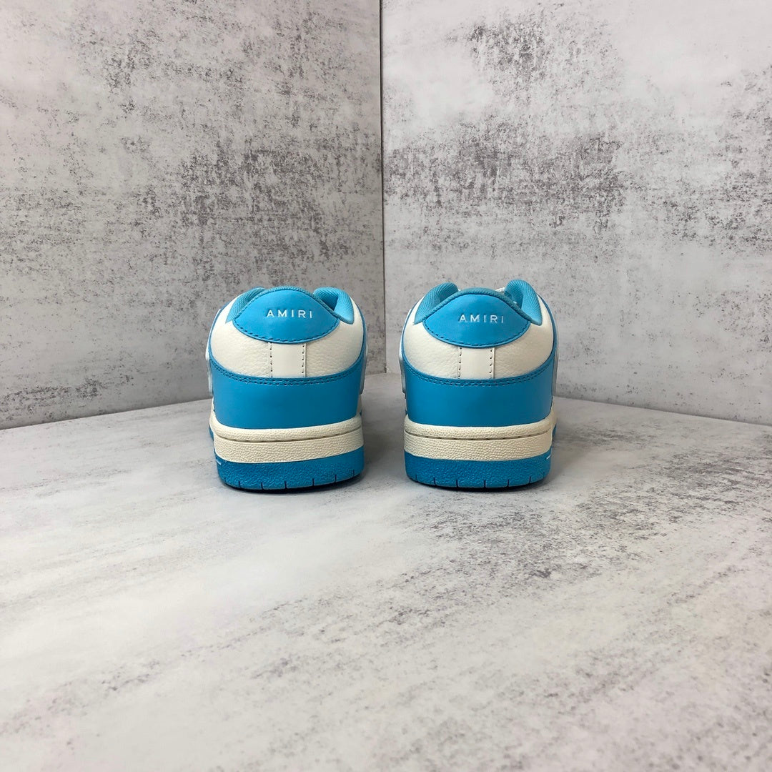 Amiri Skel Top Low "White-Blue"