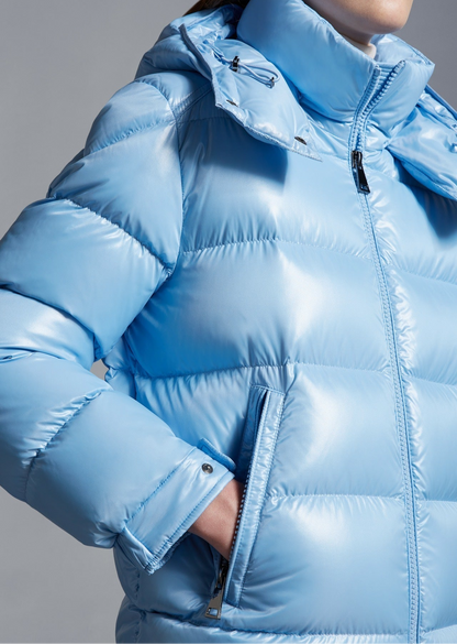 Moncler Maire Hooded Down Jacket "Baby Blue"