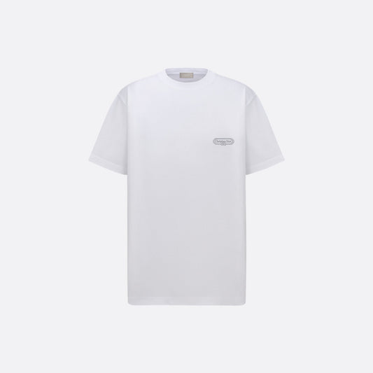 Dior CD Box T-Shirt "White Cotton Jersey"