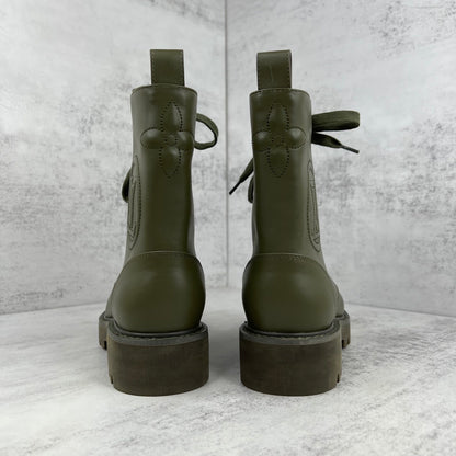 Louis Vuitton Territory Leather Boots "Olive"