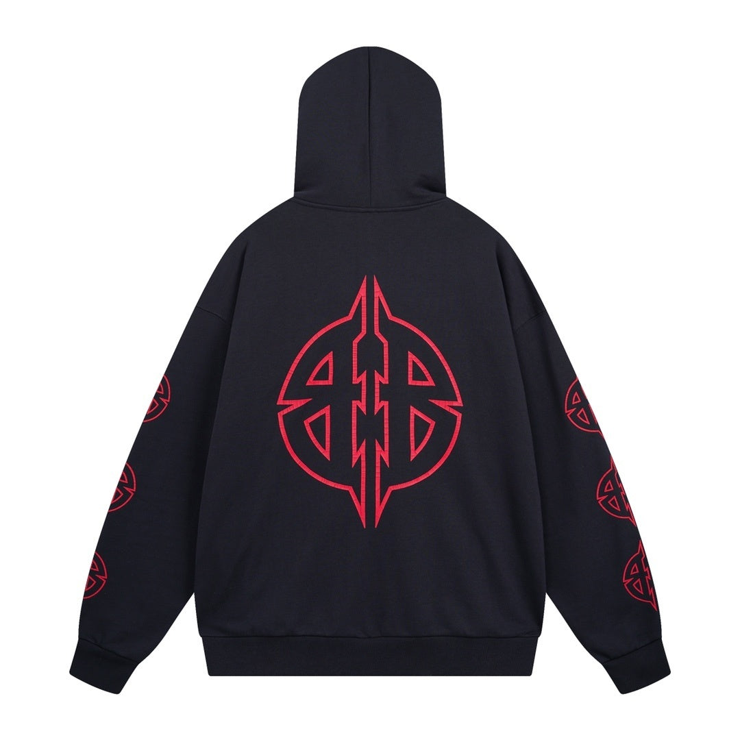 Balenciaga Hoodie "Black-Red"