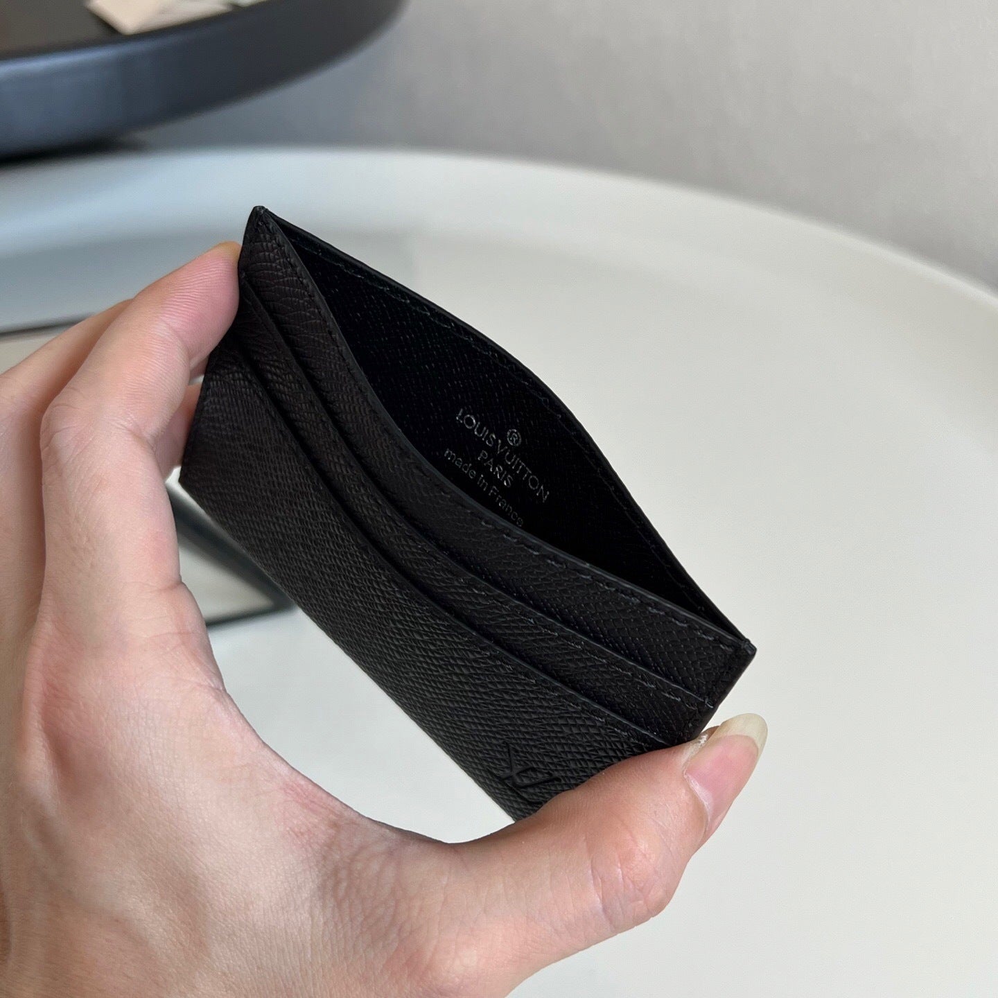Louis Vuitton Double Card Holder "Taiga Leather"