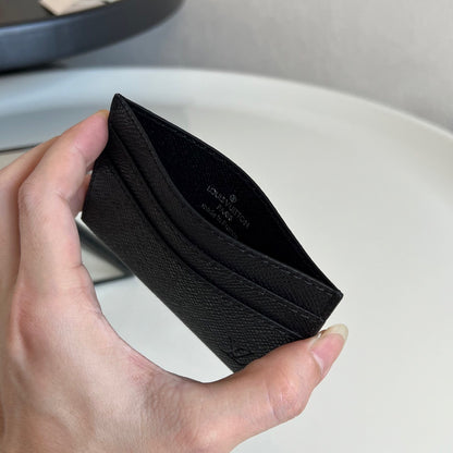 Louis Vuitton Double Card Holder "Taiga Leather"