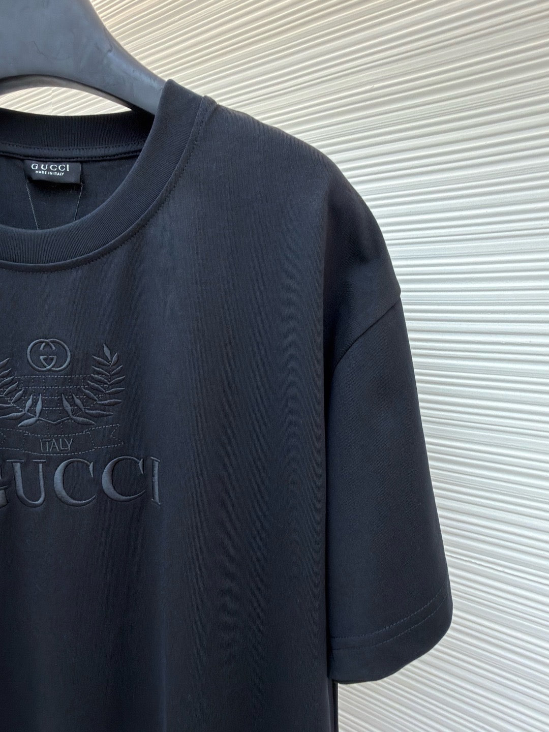 Gucci Cotton Jersey T-shirt with Embroidery "Black"