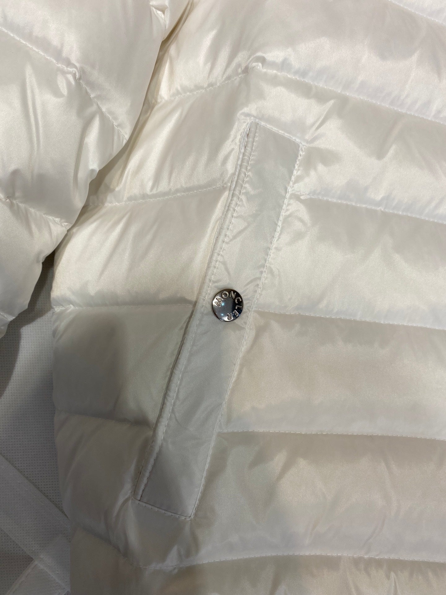 Moncler Perouges Down Bomber Jacket "White"