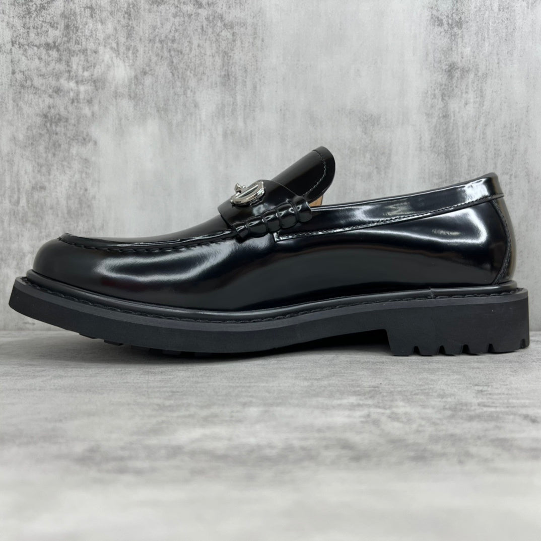 Dior Horsebit CD Loafers "Black"