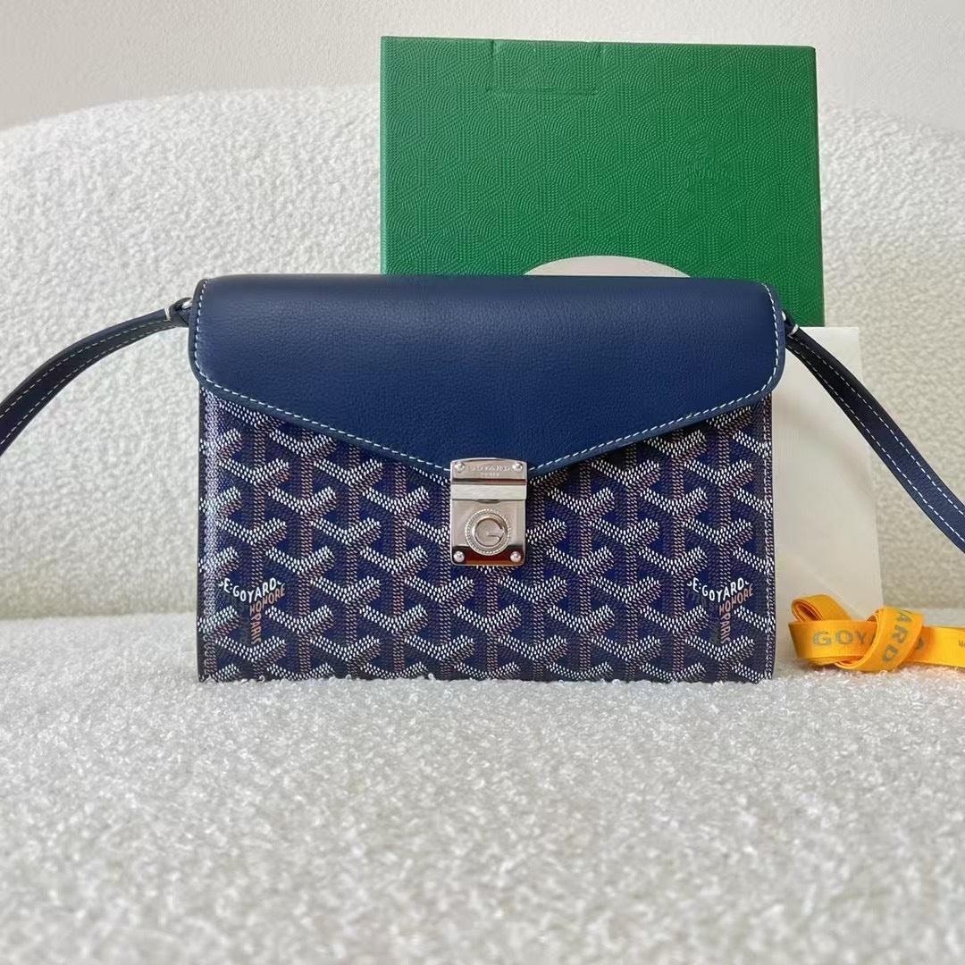 Goyard Goyardine Calfskin Chypre Wallet Pouch
