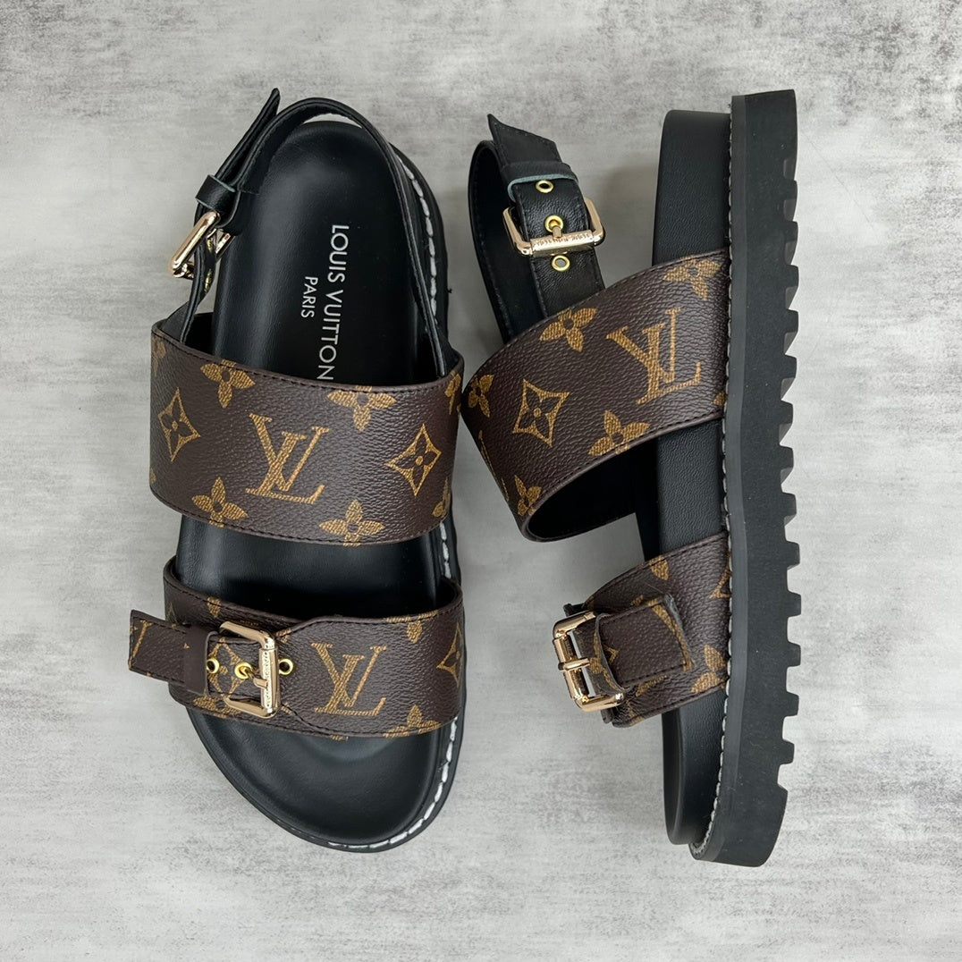 Louis Vuitton Sandals "Brown-Black"