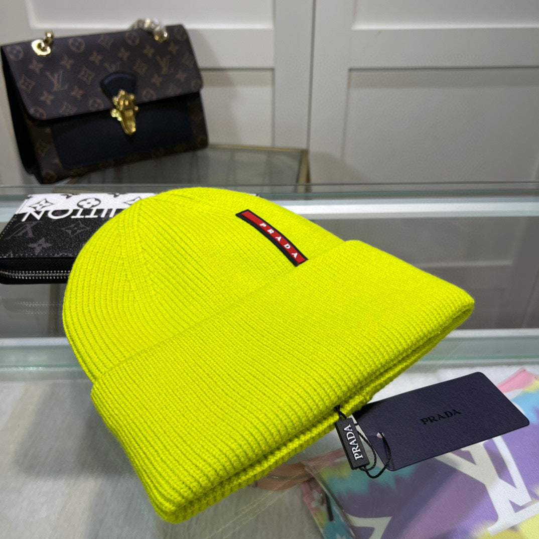 Prada Beanie "Neon Yellow"