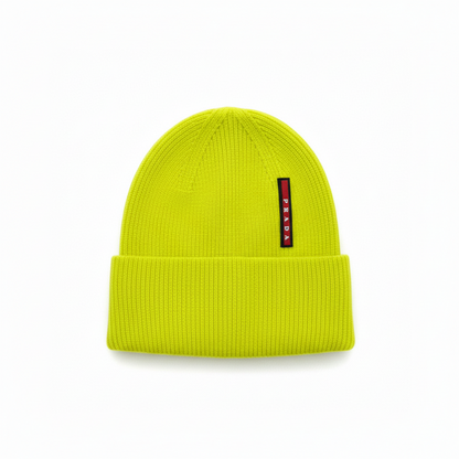 Prada Wool Beanie "Neon Yellow"