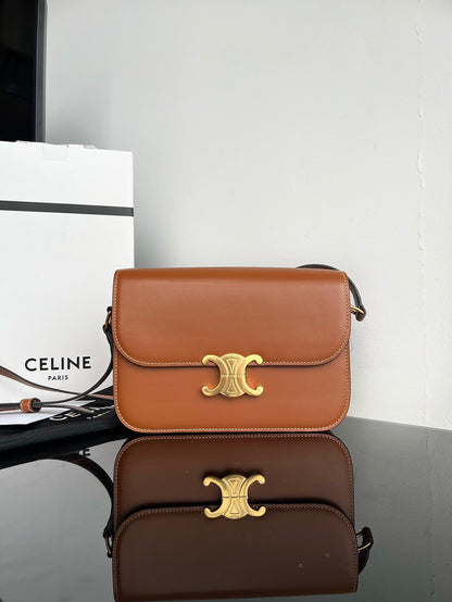 Celine Teen Triomphe Bag in Shiny Calfskin