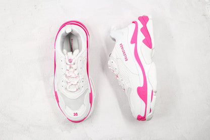 Balenciaga Triple S "White-Fluo Pink"