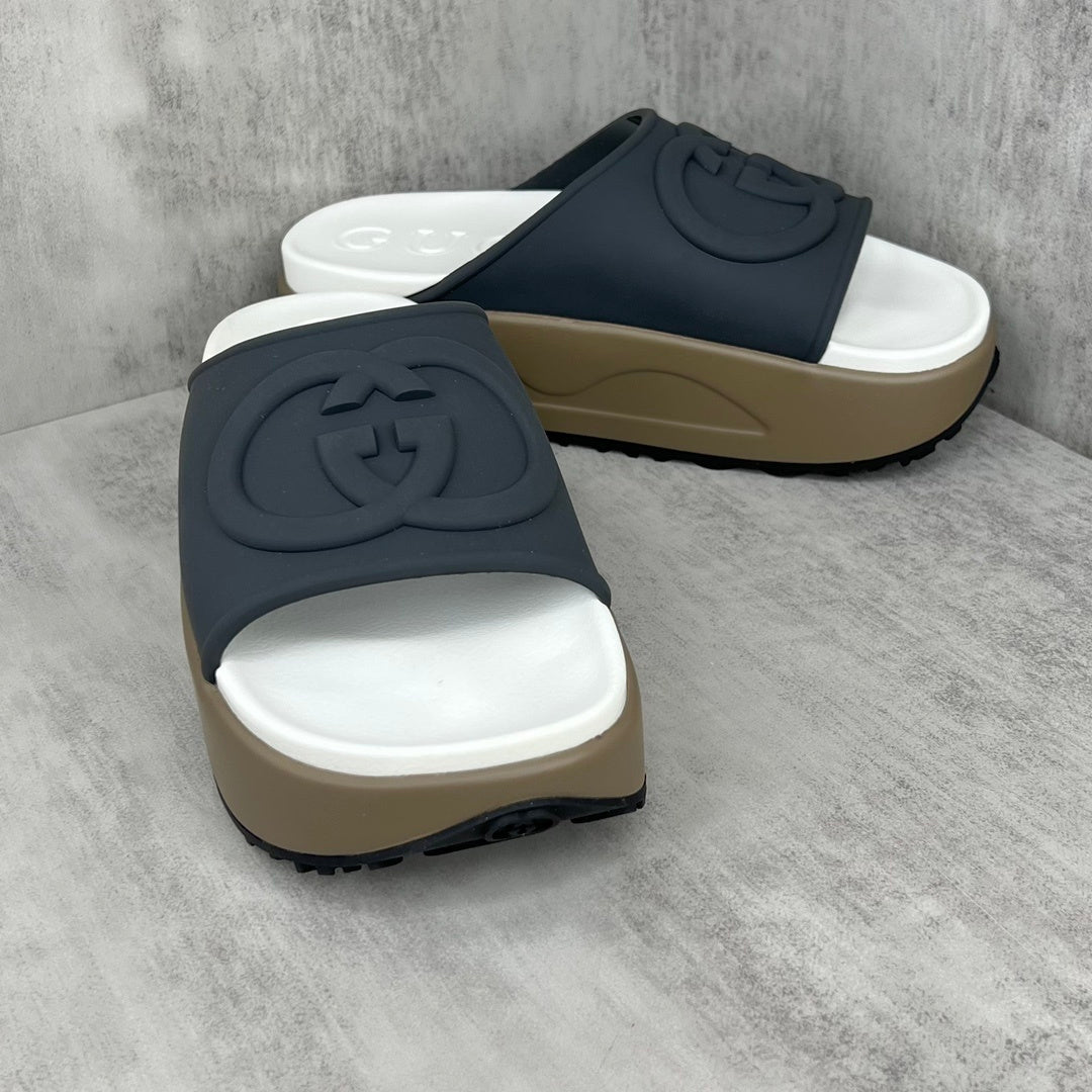 Gucci Slides "Grey-Beige-White"