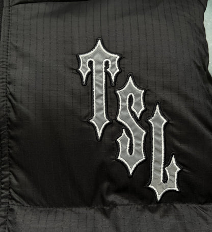 Trapstar Shooters Down Vest "Black-Reflective Logo"