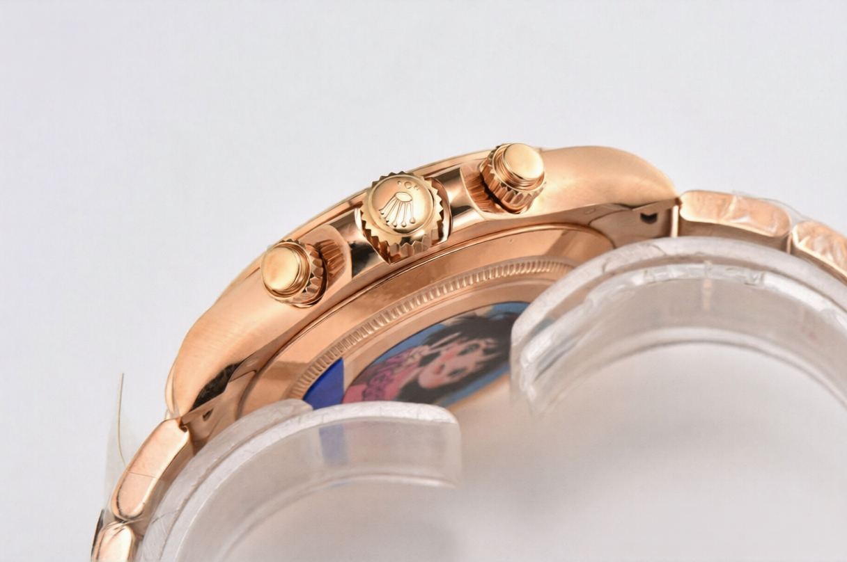 Rolex Daytona Rose Gold 40mm Moissanite Dial