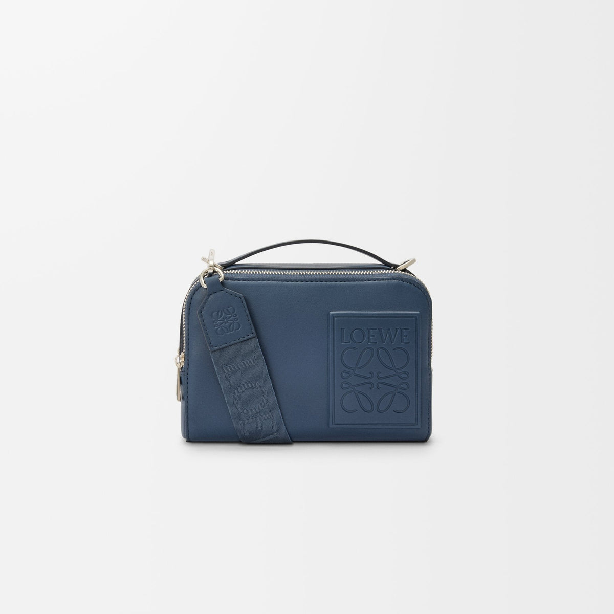 Loewe Mini Crossbody Camera Bag in Satin Calfskin "Blue"