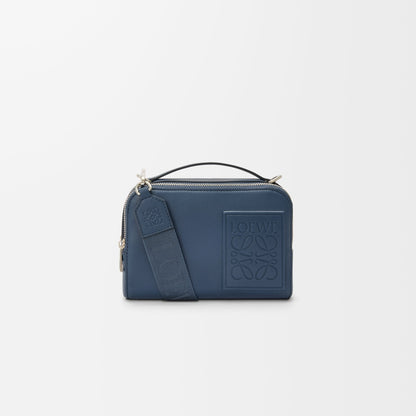Loewe Mini Crossbody Camera Bag in Satin Calfskin "Blue"