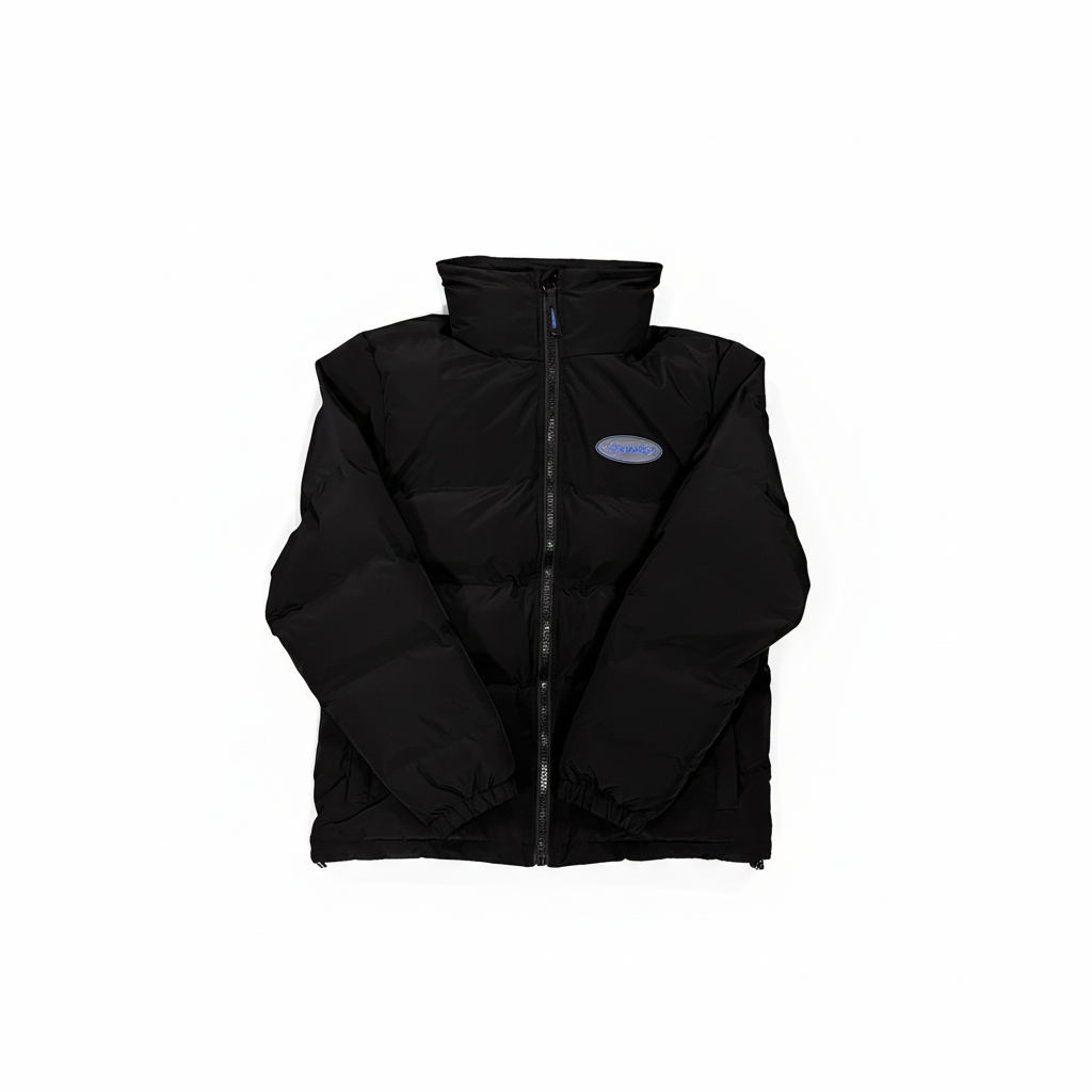 Trapstar Hyperdrive Down Jacket "Black-Blue"