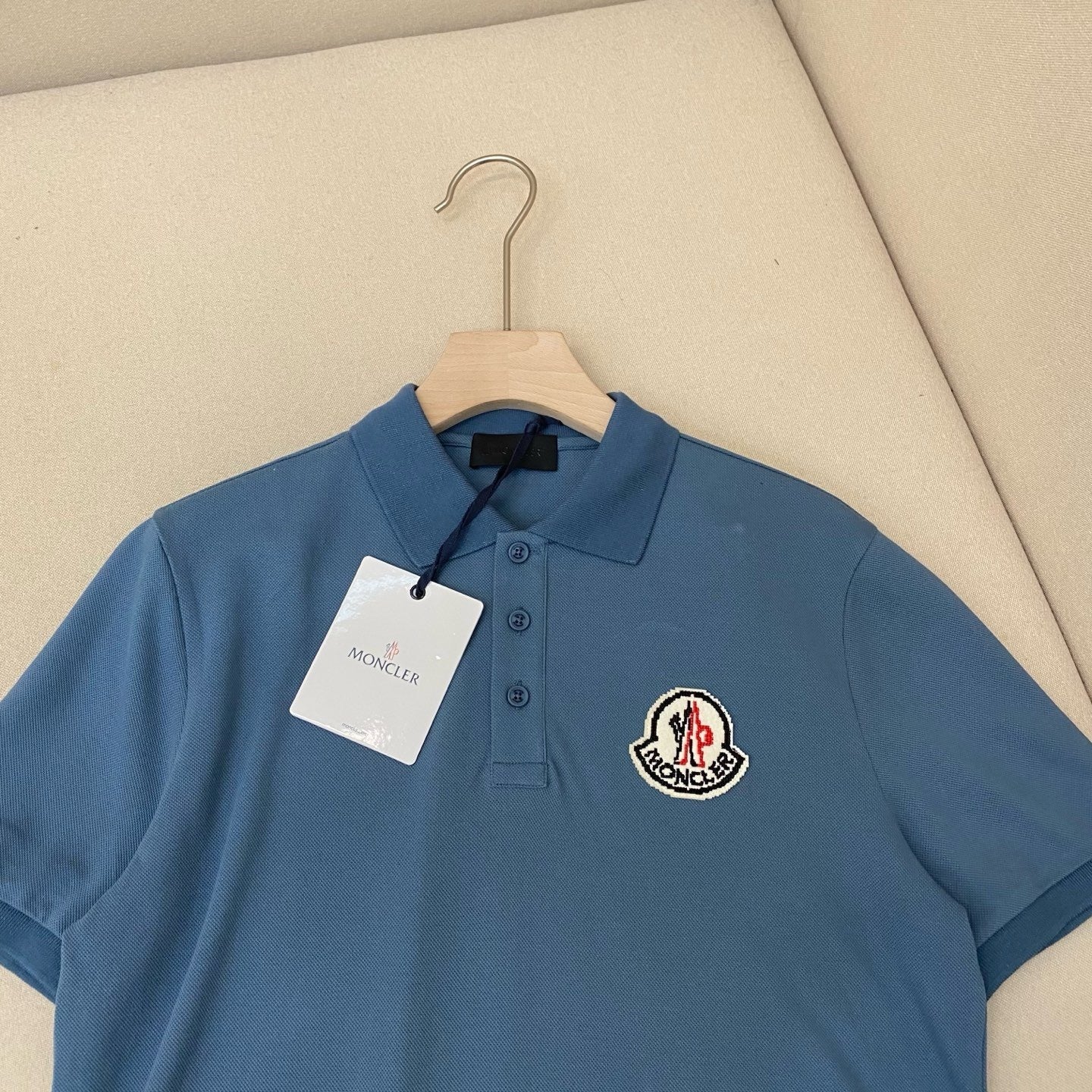 Moncler Polo T-Shirt "Blue"